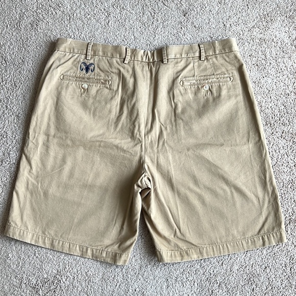 Peter Millar Washed Twill Tan Shorts - Picture 4 of 8